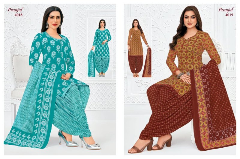 Priyanshi Vol 40 By Pranjul Printed Cotton Dress Material